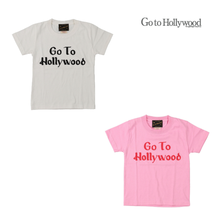 2021 S/S Go to Hollywood ゴートゥーハリウッド 1212406 テンジク GTH コマーシャル TEE 【100~120cm】 【ホワイト】【ピンク】【SALE 30%OFF】